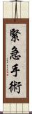 緊急手術 Scroll