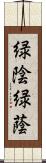 緑陰;緑蔭 Scroll