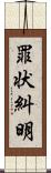 罪状糾明 Scroll