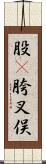 股(P);胯;叉;俣 Scroll