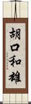 胡口和雄 Scroll