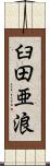 臼田亜浪 Scroll