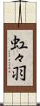 虹々羽 Scroll