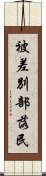 被差別部落民 Scroll