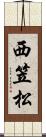 西笠松 Scroll