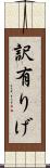 訳有りげ Scroll