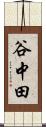 谷中田 Scroll