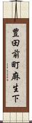 豊田前町麻生下 Scroll