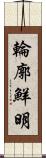 輪廓鮮明 Scroll