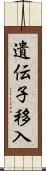 遺伝子移入 Scroll