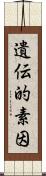 遺伝的素因 Scroll