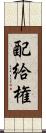 配給権 Scroll