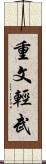 重文輕武 Scroll