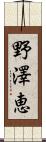野澤恵 Scroll