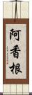 阿香根 Scroll