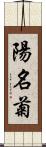 陽名菊 Scroll