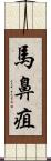 馬鼻疽 Scroll