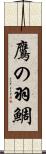 鷹の羽鯛 Scroll