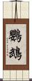 鸚鵡 Scroll