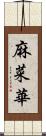 麻菜華 Scroll