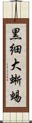 黒細大蜥蜴 Scroll