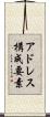 アドレス構成要素 Scroll