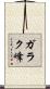 ガラク峰 Scroll