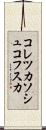 コレツカソシュコフスカ Scroll
