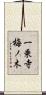 一乗寺梅ノ木 Scroll