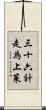 三十六計，走為上策 Scroll