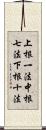 上根一法中根七法下根十法 Scroll
