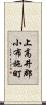 上高井郡小布施町 Scroll