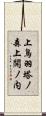 上鳥羽塔ノ森上開ノ内 Scroll