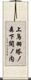 上鳥羽塔ノ森下開ノ内 Scroll