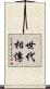 世代相傳 Scroll