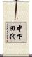 中下田代 Scroll