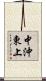 中沖東上 Scroll