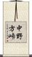 中野方峠 Scroll