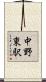 中野東駅 Scroll