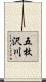 五枚沢川 Scroll