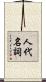 人代名詞 Scroll