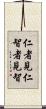 仁者見仁，智者見智 Scroll