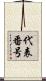 代表番号 Scroll