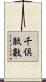 千倶胝數 Scroll