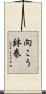 向こう鉢巻 Scroll