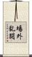 場外乱闘 Scroll