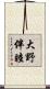大野伴睦 Scroll