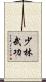 Shaolin Martial Arts Scroll