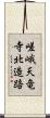 嵯峨天竜寺北造路 Scroll