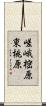 嵯峨樒原東桃原 Scroll